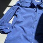 オーダーシャツ　シャンブレー　はけめ　素材