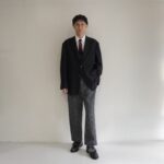 apartir オーダージャケット トーマスメイソン シャツ BRU NA BOINNE ペイズリーパンツ 秋冬コーデ