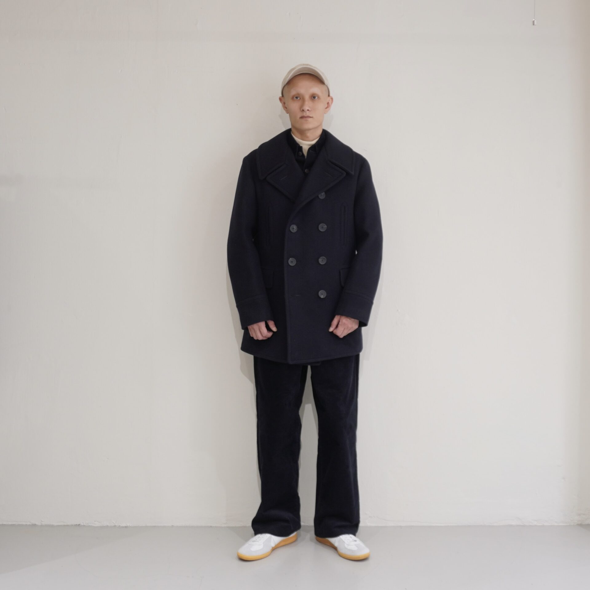 [SCYE BASICS] Wool Cashmere Melton Peacoat